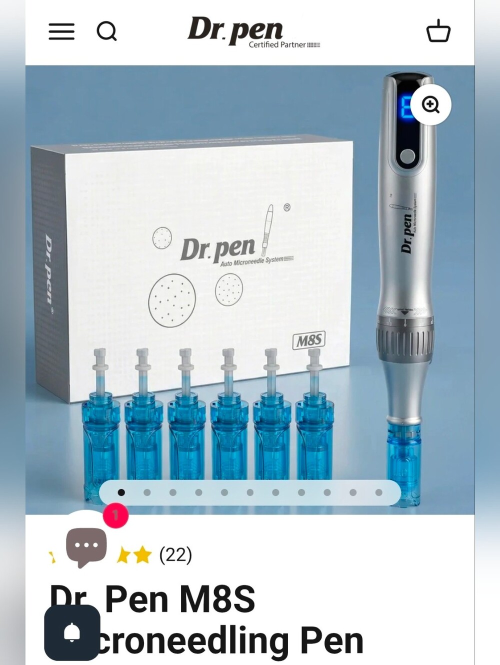 Dr. Pen M8S Microneedling Pen - Free extra needles